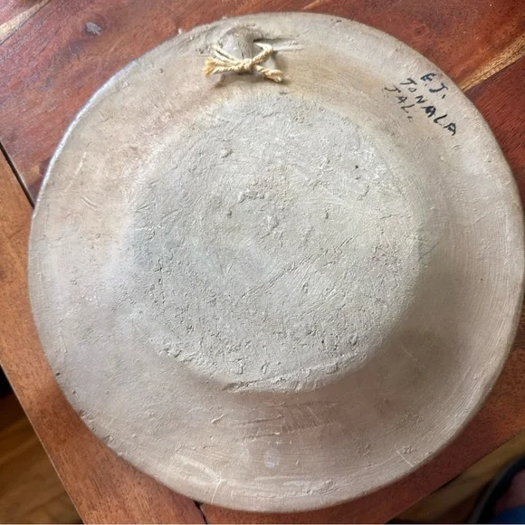 Vintage Mexican Tonala Wall Plate - Picture 2 of 5